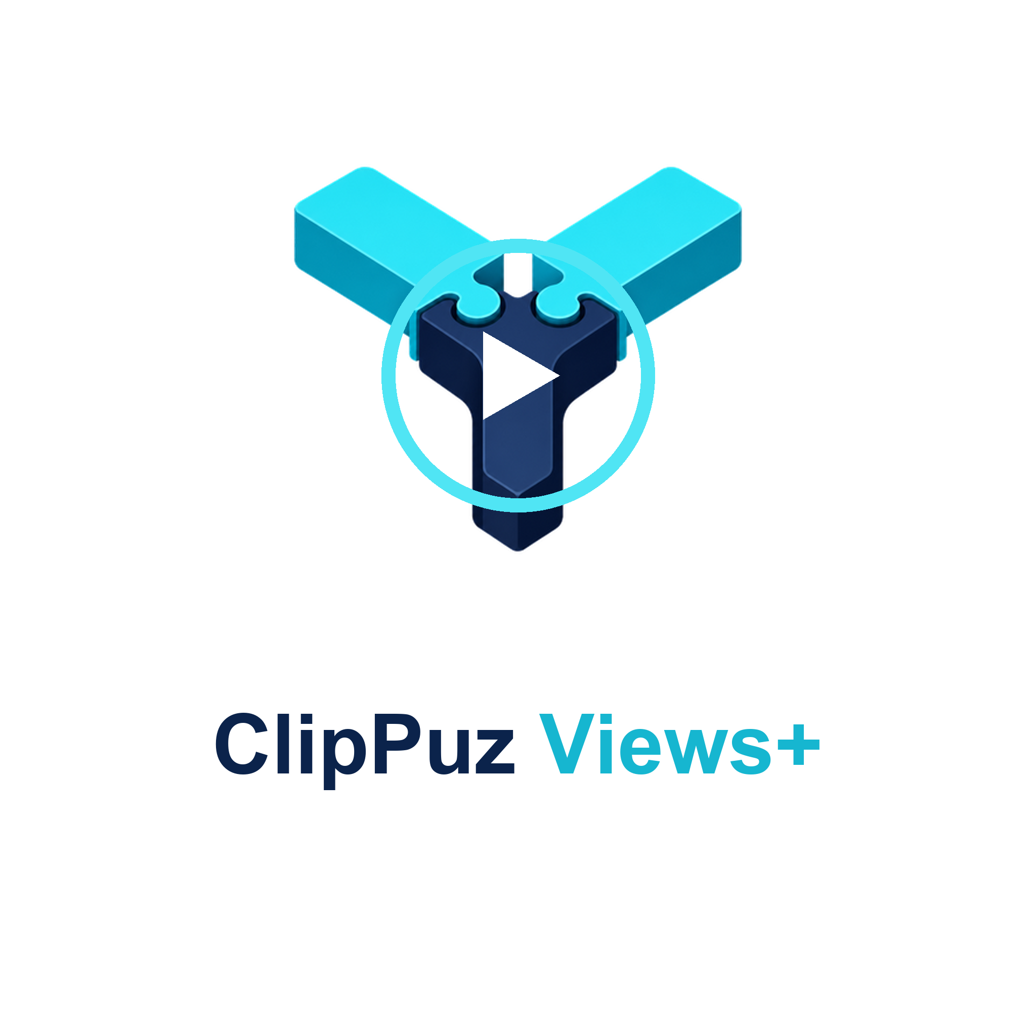 ClipPuz Views+ 標誌